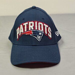 New England Patriots Hat Cap Flexfit Medium Large Blue Red AFC New Era NFL Mens